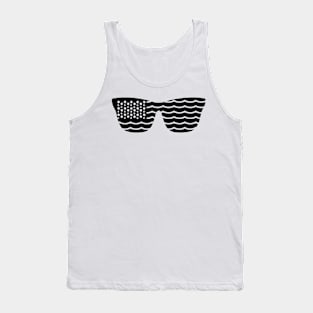 Beach Sunglasses American Flag Tank Top